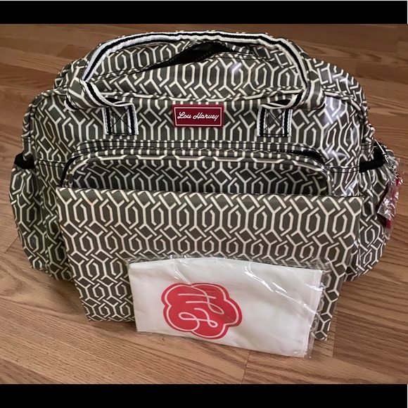 boutique Other - Lou Harvey  large two-piece diaper bag set NWT